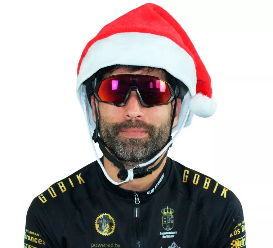 Gorro de Papá Noel para Cascos de Bicicleta, Esquí y más