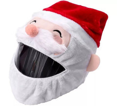 Smiling Santa Hat for Full-Face Motorcycle Helmets