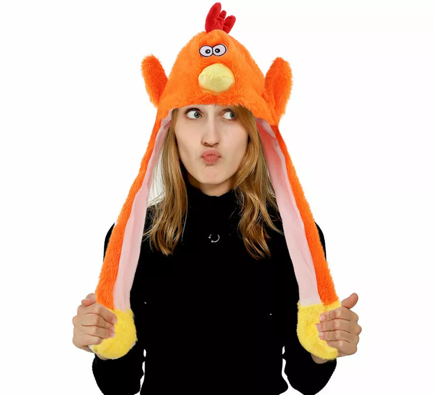 Translation missing: en.Gorro de Pollo con Oreja Móviles y Luz