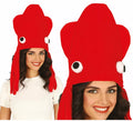 Gorro de Pulpo rojo adulto
