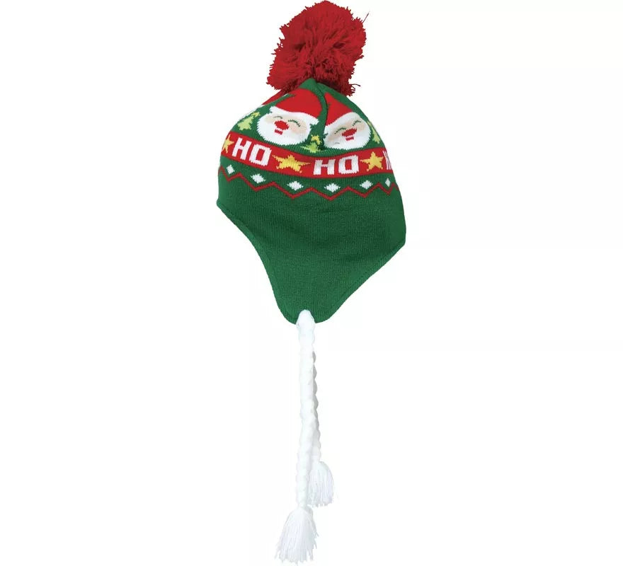 Gorro de Santa Claus con Trenzas