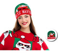 Gorro de Selfie Navideño verde adulto