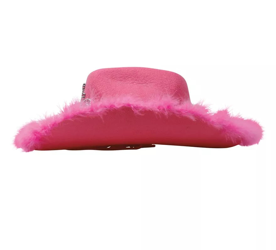 Translation missing: en.Sombrero de Vaquera Rosa con Boa