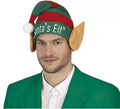 Gorro Elfo verde y rojo con orejas