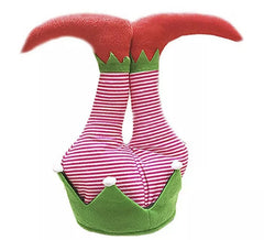 Santa's Helper Elf Legs Foam Hat 46 cm
