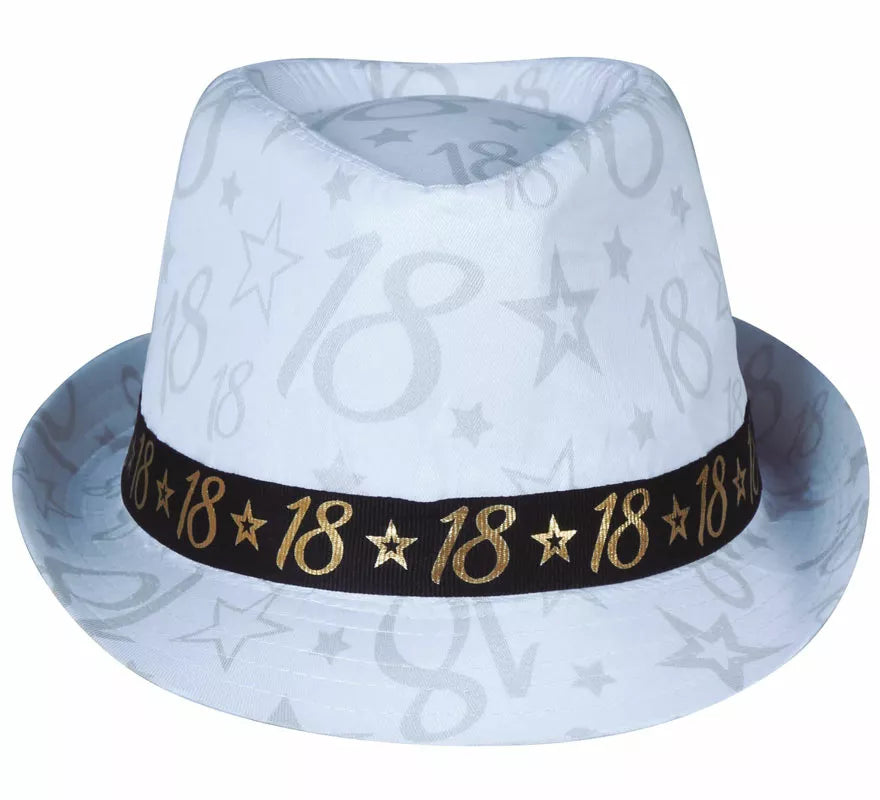 Translation missing: en.Gorro Gángster Blanco 18 Años Cumpleaños y Aniversarios