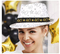 Gorro Gángster Blanco 40 Años Cumpleaños y Aniversarios