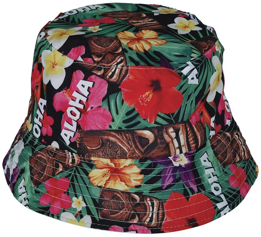 Gorro Hawaiano Aloha Floral adulto