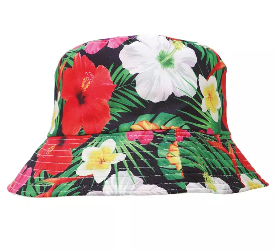 Gorro Hawaiano Flores Tropical adulto