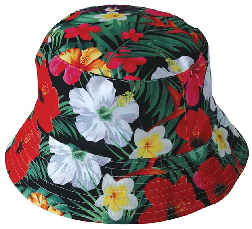 Gorro Hawaiano Flores Tropical adulto