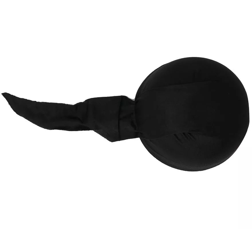 Gorro o Bandana de Pirata negro de tela