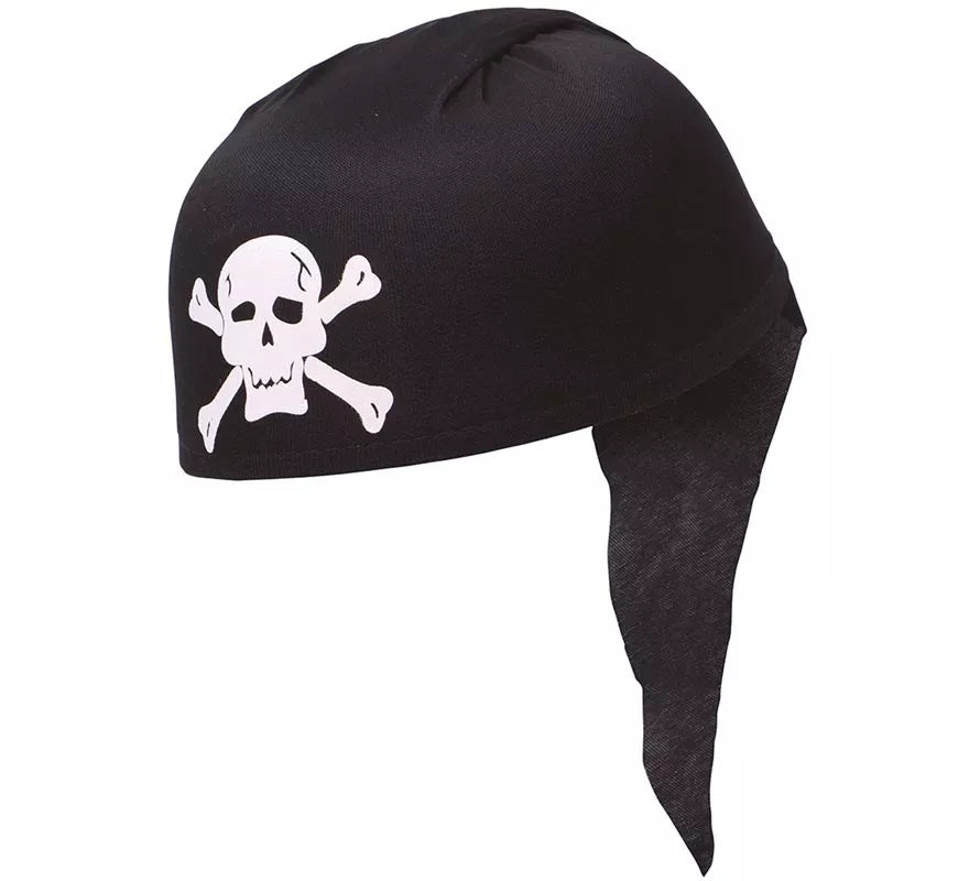 Translation missing: en.Gorro o Bandana de Pirata negro de tela