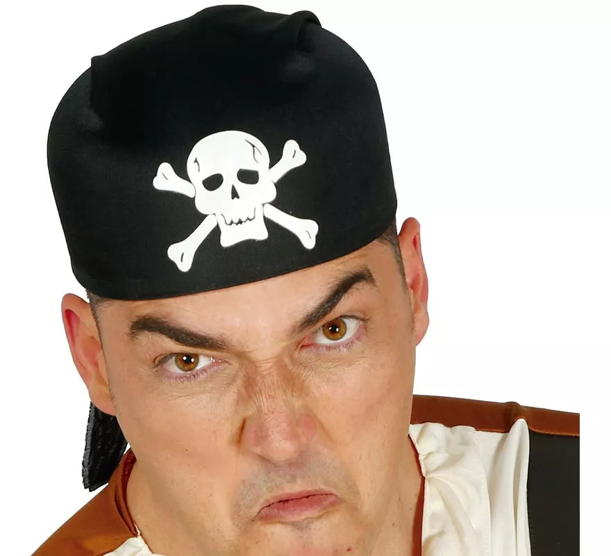 Translation missing: en.Gorro o Bandana de Pirata negro de tela