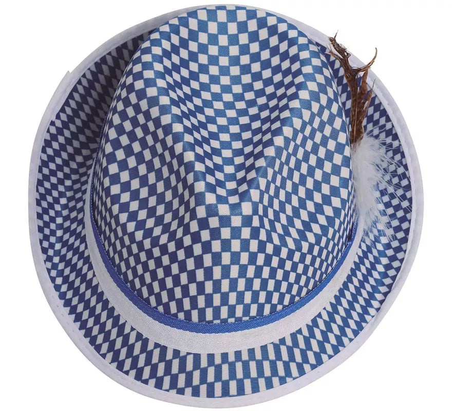 Gorro Oktoberfest Azul y Blanco