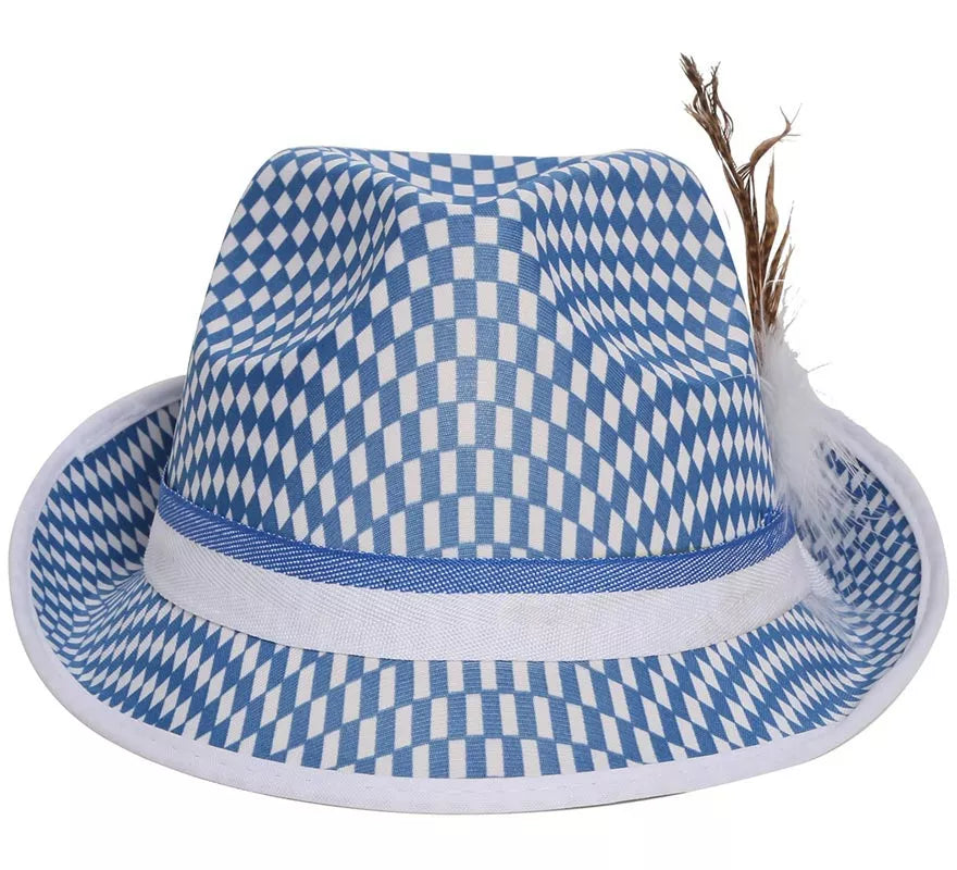 Gorro Oktoberfest Azul y Blanco