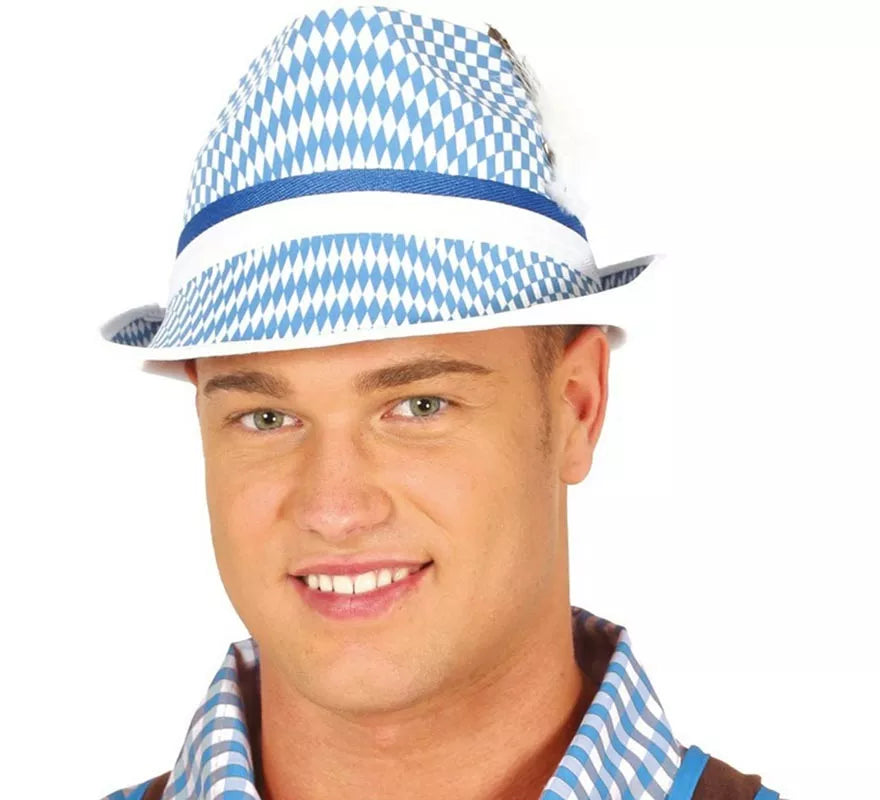 Gorro Oktoberfest Azul y Blanco