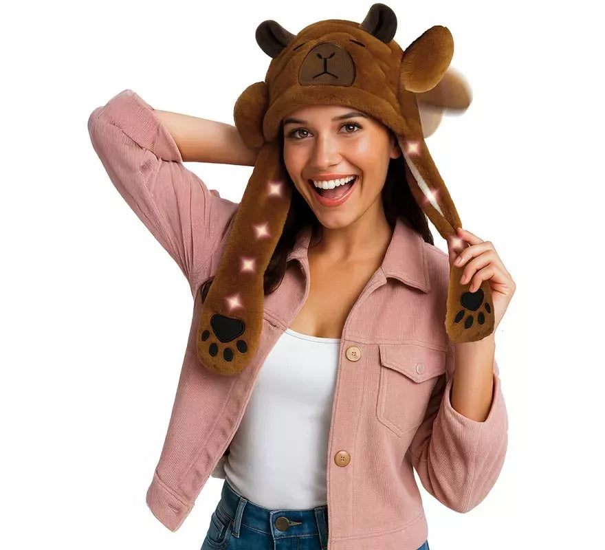 Translation missing: en.Gorro Orejas Capibara con Movimiento y luz
