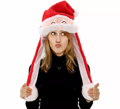Santa Hat with Moving Ears and Lights