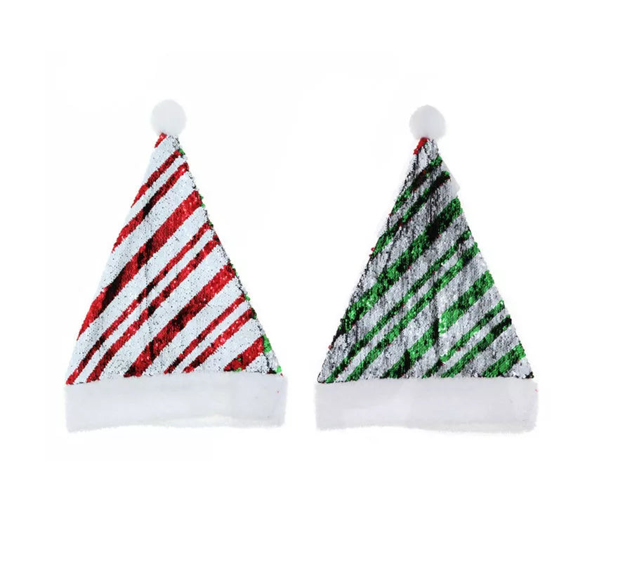 Gorro Papá Noel Bling Bling en colores surtidos