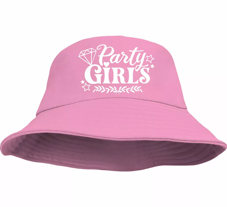 Gorro Party Girls rosa adulto