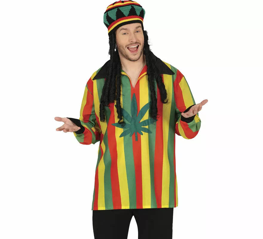 Gorro Rasta con pelo clásico adulto