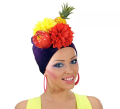 Tropical hat with fruits and flowers for adults
