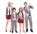 Grupo de colegiales zombies
