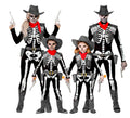 Grupo de cowboys esqueleto