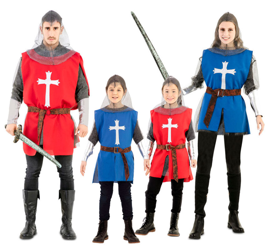 Group of medieval crusaders