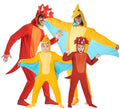 Grupo de dinosaurios divertidos