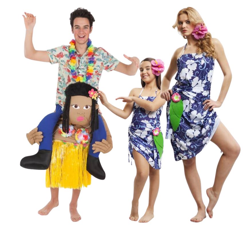 Translation missing: en.Grupo de Hawaianos con flores