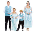 Grupo de ingleses de época azul