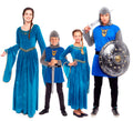 Grupo de medievales azules