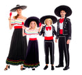 Grupo de mexicanos negro y rojo