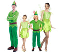 Grupo de niño volador y hada verde
