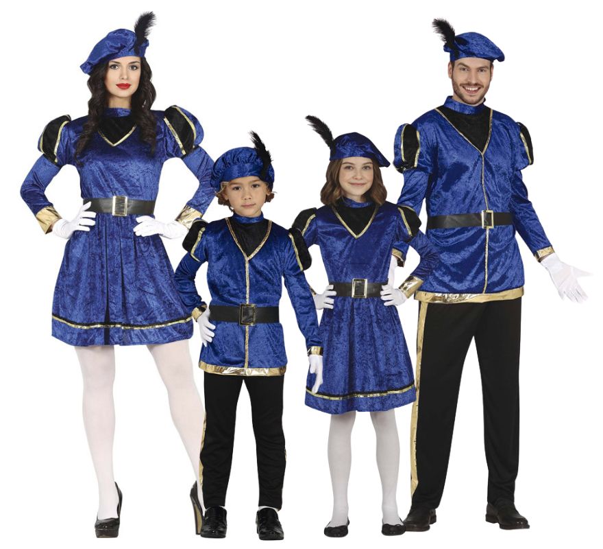 Elegant page group in blue
