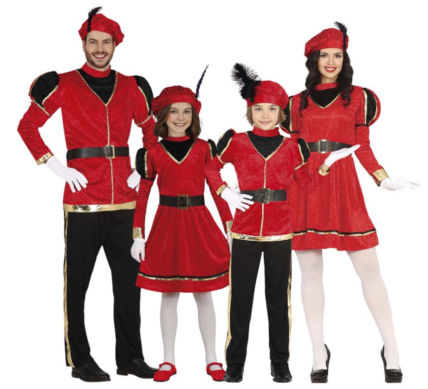 Elegant page group in red