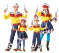 Grupo de vaqueros del lejano oeste