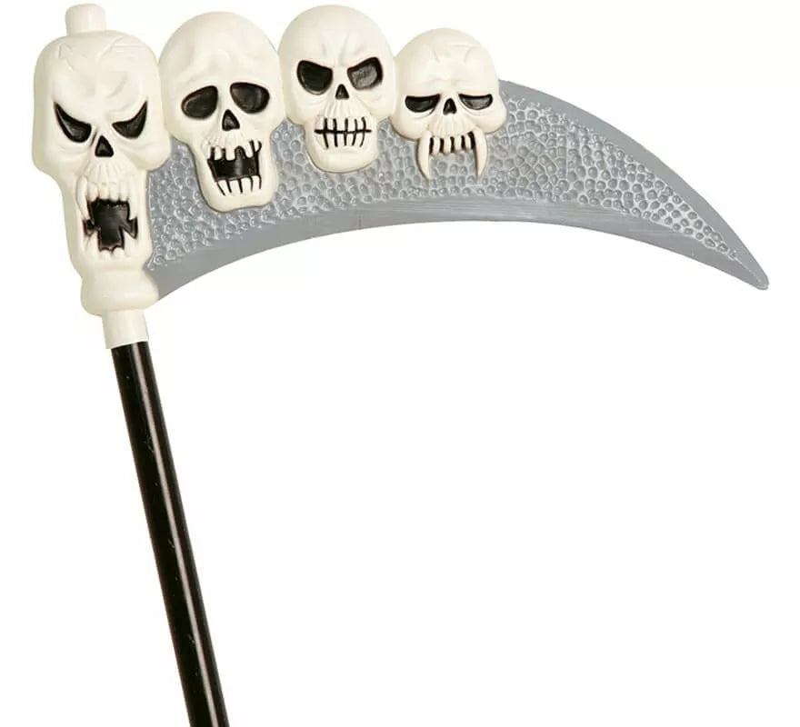 Translation missing: en.Guadaña con calaveras de 120 cm