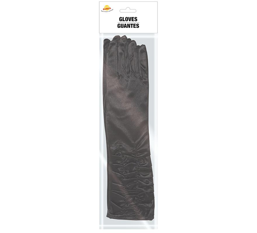 Guantes arrugados negros