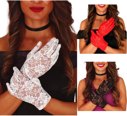 Guantes Calados en varios colores de 22 cm