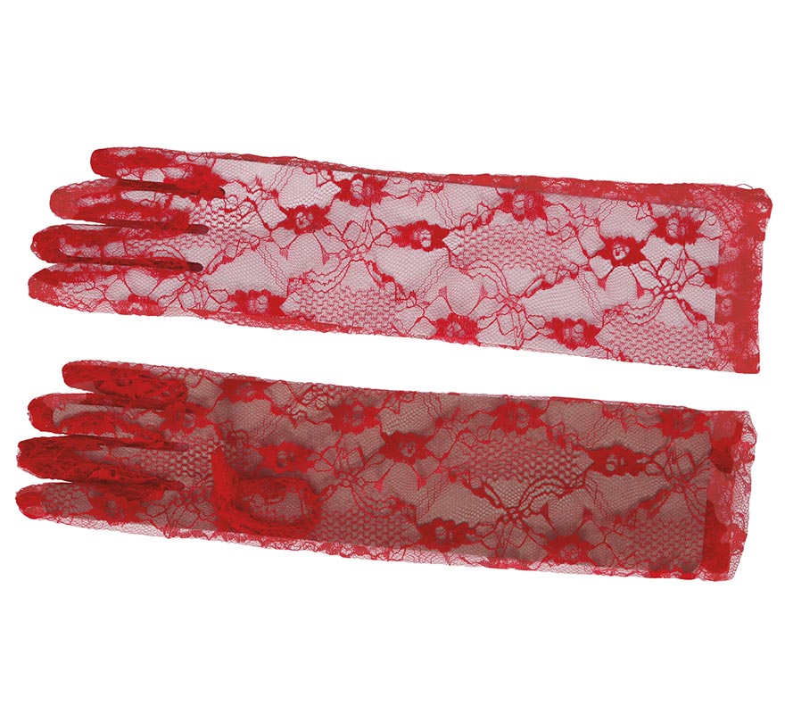 Translation missing: en.Guantes Calados Rojos de 38 cm