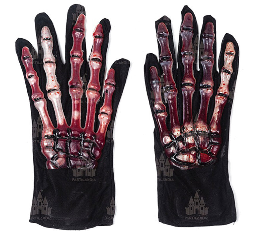 Guantes con Efecto Sangre Fluyendo
