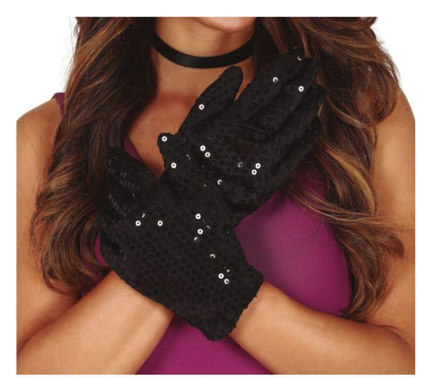 Guantes con Lentejuelas en varios colores de 22 cm