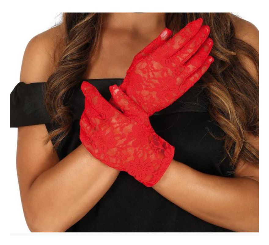 Guantes con Lentejuelas en varios colores de 22 cm