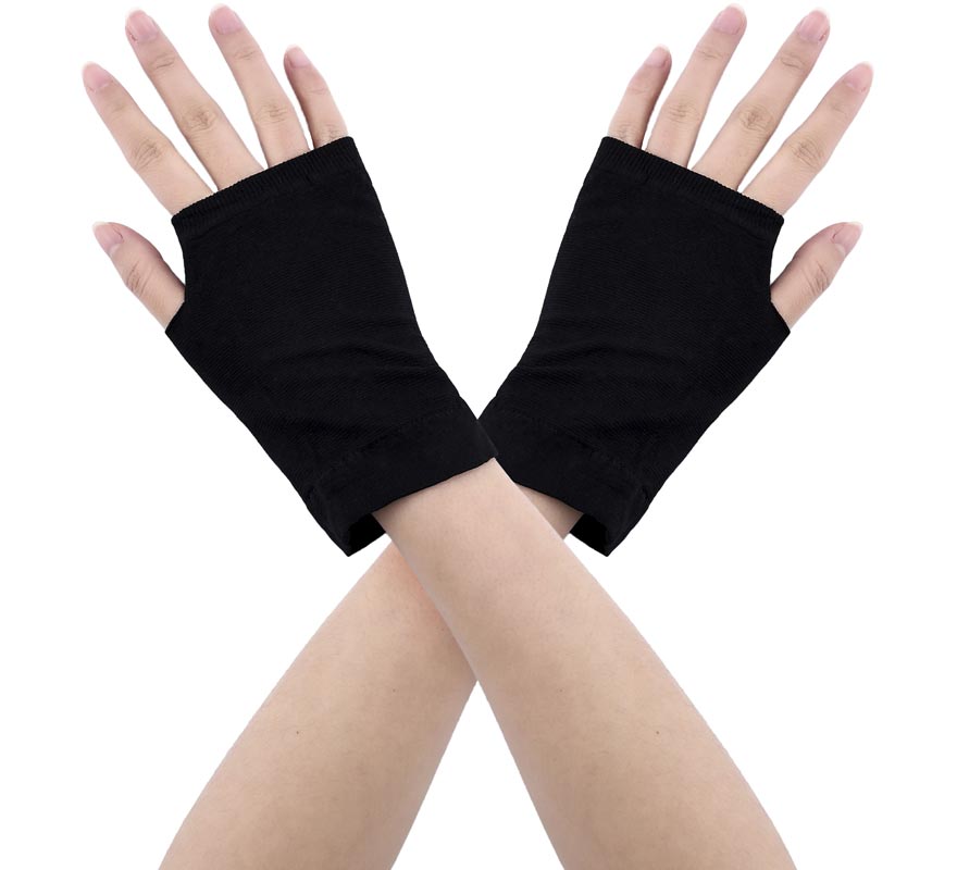 Translation missing: en.Guantes Corto negro sin dedos