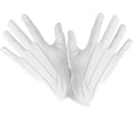 Guantes Cortos blancos talla grande