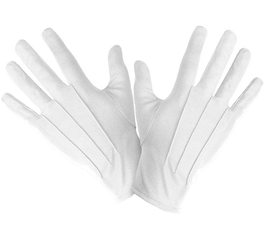Translation missing: en.Guantes Cortos blancos talla grande