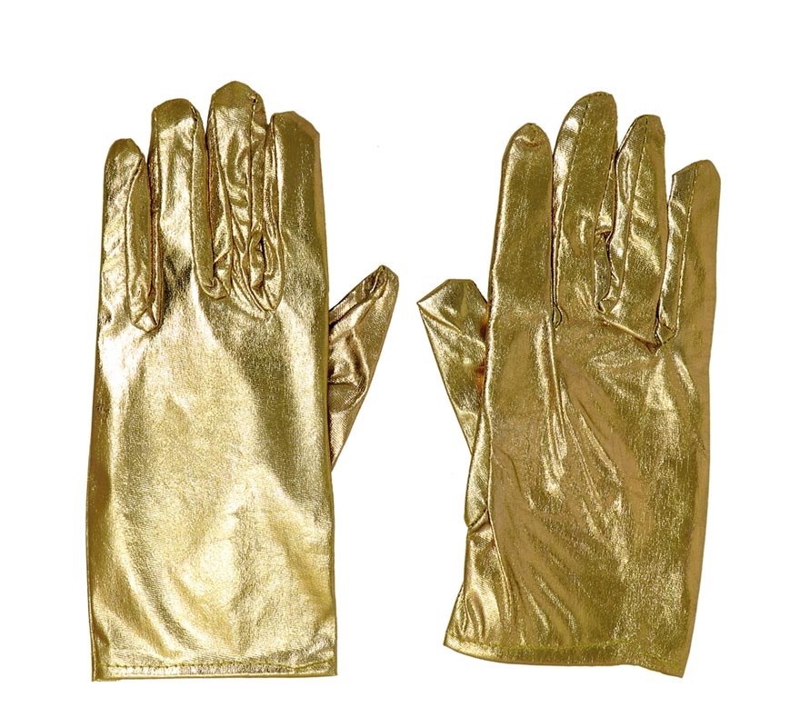 Translation missing: en.Guantes cortos color oro 22 cm
