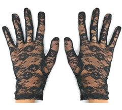 Short Lace Gloves for adults in various colors